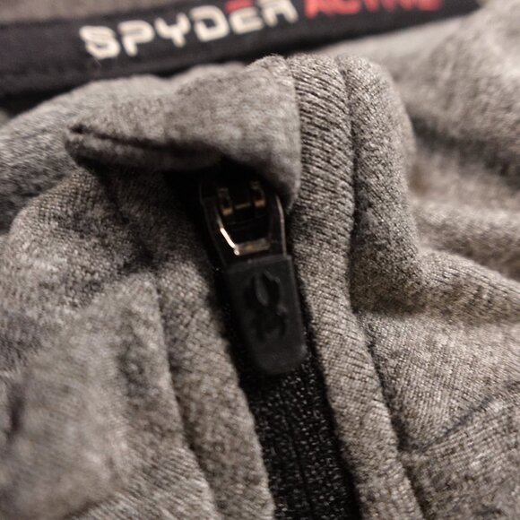 Spyder Active Quarter Zip Pullover Women’s Large Gray Performance Training - Picture 2 of 14